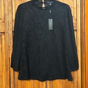 Cable & Gauge Black Lace Blouse